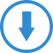 icon displaying a down arrow