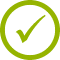 icon displaying a green tick